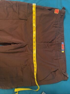 Empyre Brown Cargo Pants with Red Patch Detail